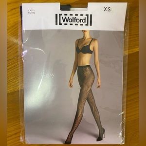 BRAND NEW Wolford Black Cassy Tights